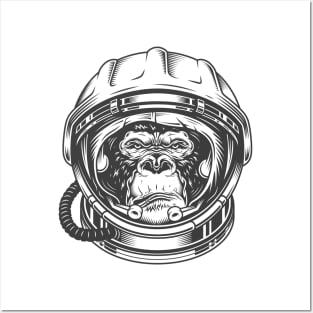 Astronaut Gorilla Posters and Art